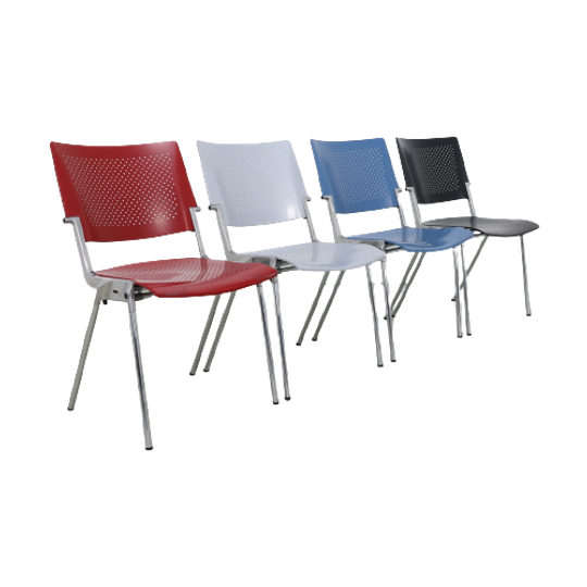 4x Postmodern Diningchair “sento” By Jørgen Kastholm For Dauphin 1