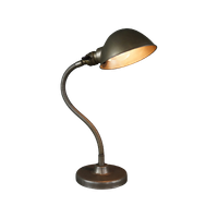 Vintage Goose Neck Metalen Bureau Lamp