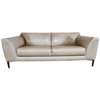 Pode Fold - 2,5 Zits Bank - Crème - Bruin - Leder - Design