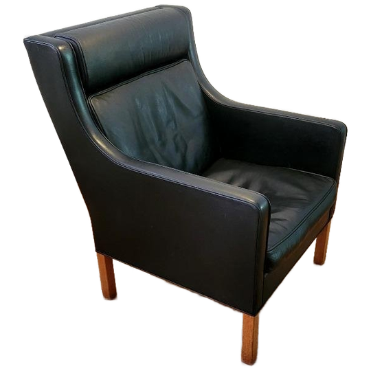 Vintage Fauteuil 2431 Met Ottoman Van Børge Mogensen 1