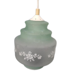 Vintage Hanglamp Matglas Lichtgroen thumbnail 1