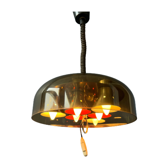 Herda Space Age Hanglamp / Jaren 70 Vintage Verlichting / Mid Century Lamp 1