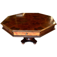 Vintage Salontafel Met Walnootfineer