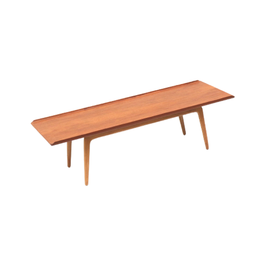 Grote Vintage Salontafel Van Arnold Madsen & Henry Schubell Voor Bovenkamp 1