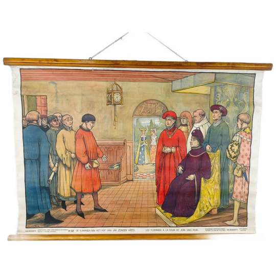 Schoolplaat - Vlamingen A/h Hof Van Jan Zonder Vrees 1