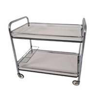 Franse Vintage Trolley Barcart Formica Chroom Bauhaus.