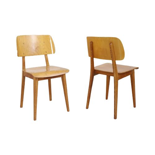2X Irene Chair By Dirk L. Braakman For Ums Pastoe, 1940S