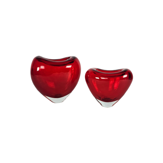 Deru Design International - 2 X Hartvormige Vazen - Duitsland - 80s 1