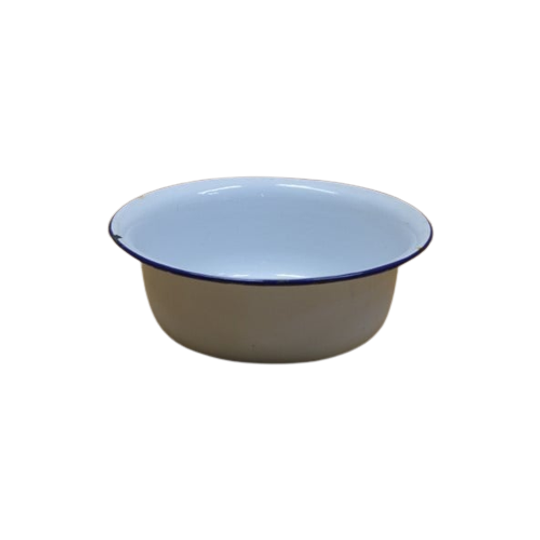 Emaille Schaal Blauw/wit 1