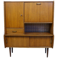 Prachtige Midcentury Retro Vintage Highboard Kastje