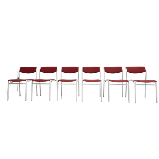 Set Van 6 Stapelbare Stoelen Van Gijs van der Sluis, 1970's 1