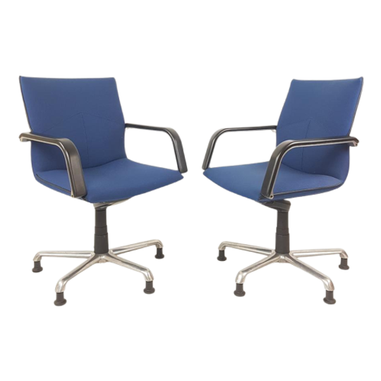 2 Artifort Bureaustoelen | Blauw Bureau Stoel 1
