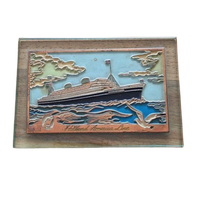 Vintage Reclame Presse-Papier Van De Holland America Lijn🚢