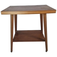 Vintage Teak Lp Speler Vinyl Tafeltje Verrijdbaar