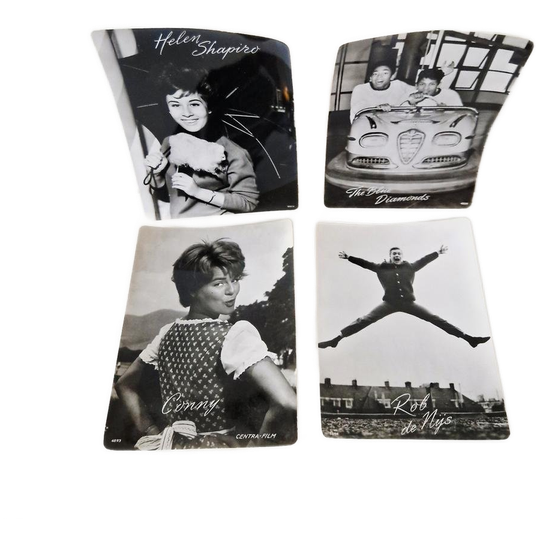 Set 4 Foto Pers Kaarten Rob De Nijs Blue Diamonds Conny Etc 1