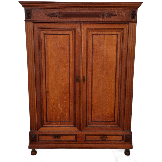 Vintage Antieke Kledingkast Garderobekast Kleerkast Demontabel 802 1