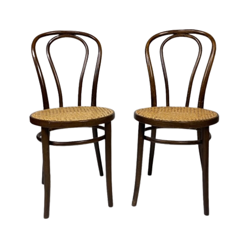 Set Of 2 Bentwood No 18. Chairs By Zpm Radomsko. 1960'S
