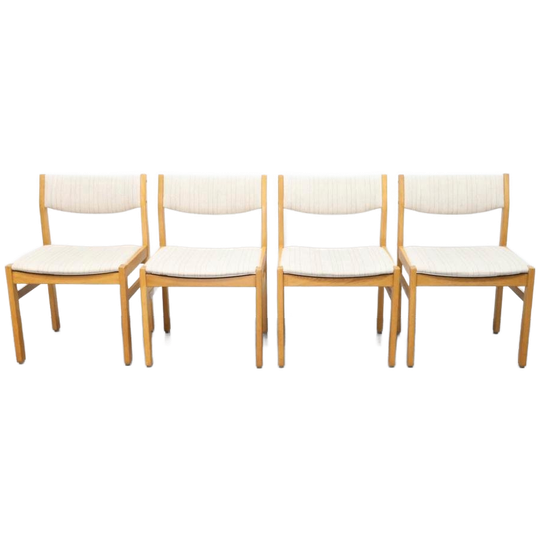 Set Van 4 Vintage Deense Eetkamerstoelen F.d.b Møbler 1