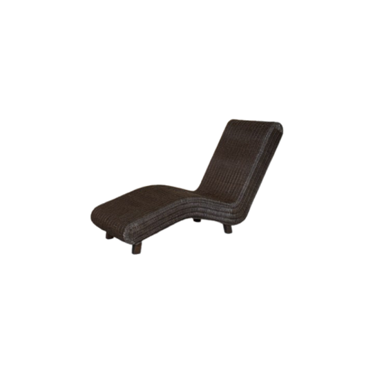 Vintage Funky Rieten Lounge Bed, Reliving 1