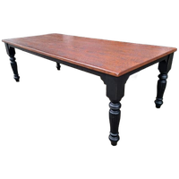 Grote Landelijke Eettafel Met Fraai Geslagen Blad