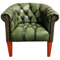 Chesterfield Club Chair – Knopenzit – Antiek Groen