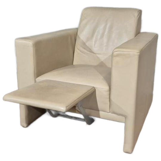 Leolux Trabacalo - Fauteuil - Crème - Leder - Design 1