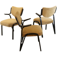 Schwingsessel Fauteuil Fehrbelling Vintage | 3 Stuks Op Voorraad