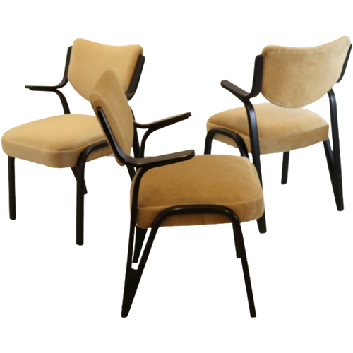 Schwingsessel Fauteuil Fehrbelling Vintage | 3 Stuks Op Voorraad