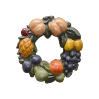 Vintage Fruitkrans Van Gips