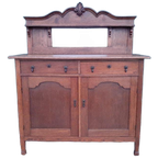 Art Deco Kastje Eiken Dressoir Commode Wastafelkastje thumbnail 1