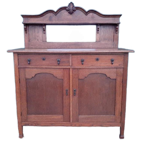 Art Deco Kastje Eiken Dressoir Commode Wastafelkastje 1