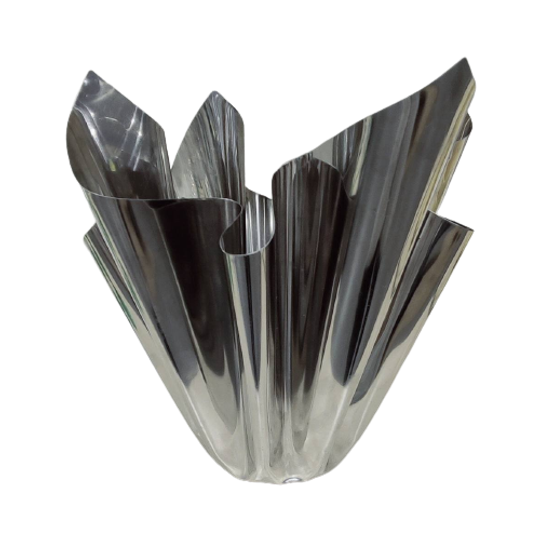 Dutch Rvs Tulip Vase By Martin Bruhl 1