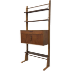 Vintage Wandmeubel Wandkast Teak Fineer Simpla Vrijstaand Ja thumbnail 1