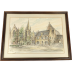 Georges Tahon - Aquarel - Nieuwpoort thumbnail 1