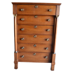 Prachtige Antieke Eiken Empire Chiffoniere, Ladekast, Inclusief Bezorgen. thumbnail 1