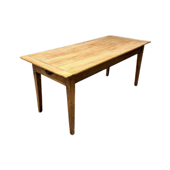 Antieke Franse Kersenhouten Boeren Eettafel 1
