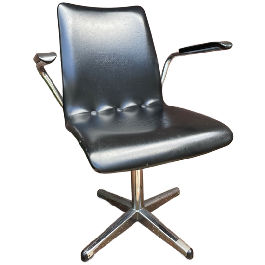 Vintage Buisframe Bureaustoel Gispen Stijl 1