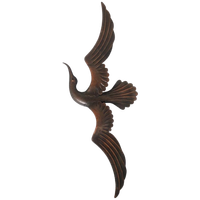 Mid Century Wall Art Metalen Vogel Vintage.