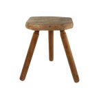 Vintage Houten Kruk Driepoot thumbnail 1