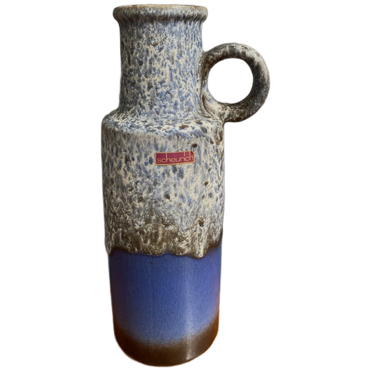 Scheurich Vase Model 401-28 Blue And Grey 1