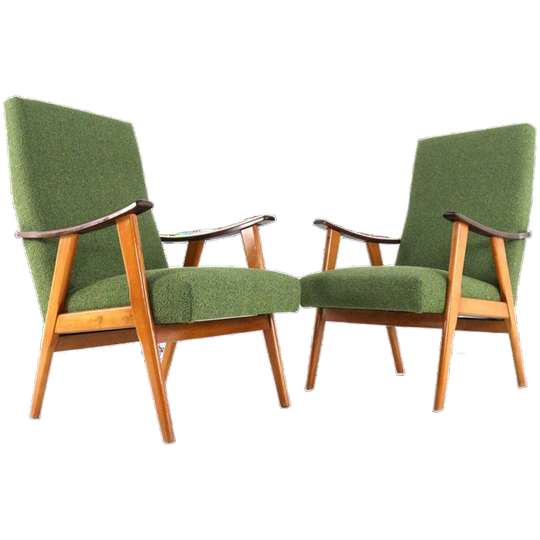 Nederlandse Vintage Fauteuil Gestoffeerd 1