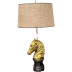 Maison Jansen Lamp In De Vorm Van Een Paardenhoofd, Twee Lampen. thumbnail 1