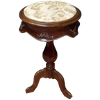 Antiek Frans Lampentafeltje Met Marmeren Blad thumbnail 1