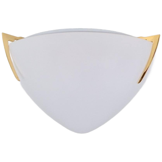 Vintage Milan Messing Plafondlamp Glas Brass Regency ’70 1