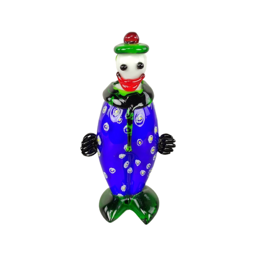 Kleurrijke Clown In Murano Glas