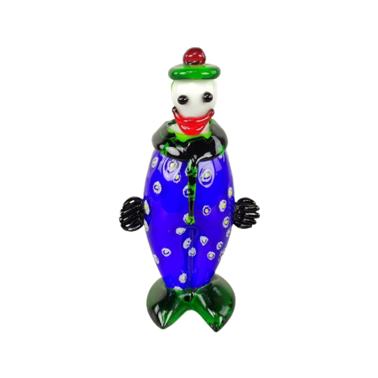 Kleurrijke Clown In Murano Glas 1