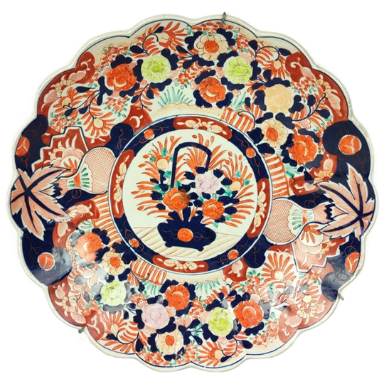 Grote Antieke Japanse Imari Schaal 1