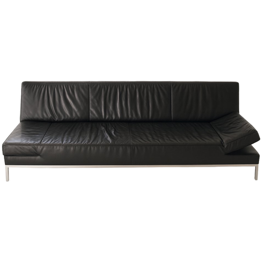 Jori Variabolo Jr-8500 Bankstel (3zits, 2x1zit, 2 Poefs) - Konia-leder - Zwart 1