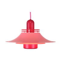 Geweldige Roze Gerestaureerde Deense Plafondlamp *** Deens Design *** Form Light *** Model 52401