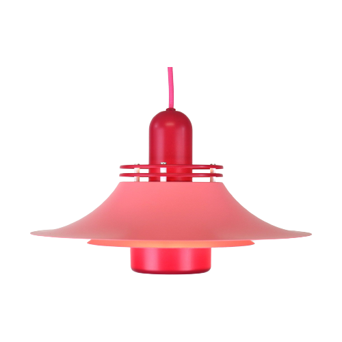 Geweldige Roze Gerestaureerde Deense Plafondlamp *** Deens Design *** Form Light *** Model 52401
